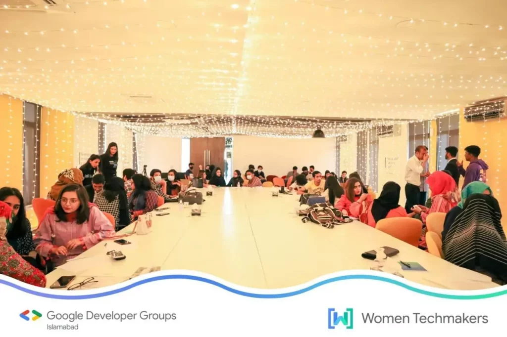 Google organized a series of Women Techmakers sessions in Pakistan