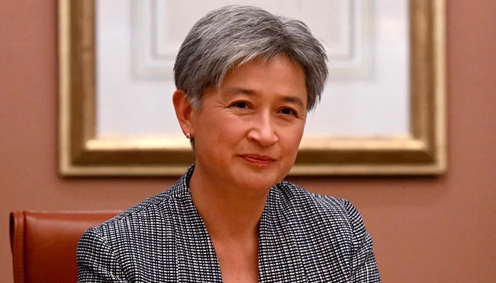 On October 18, 2022, Australia's Foreign Minister Penny Wong talks with Singapore's Prime Minister Lee Hsien Loong in Parliament House in Canberra. — AFP