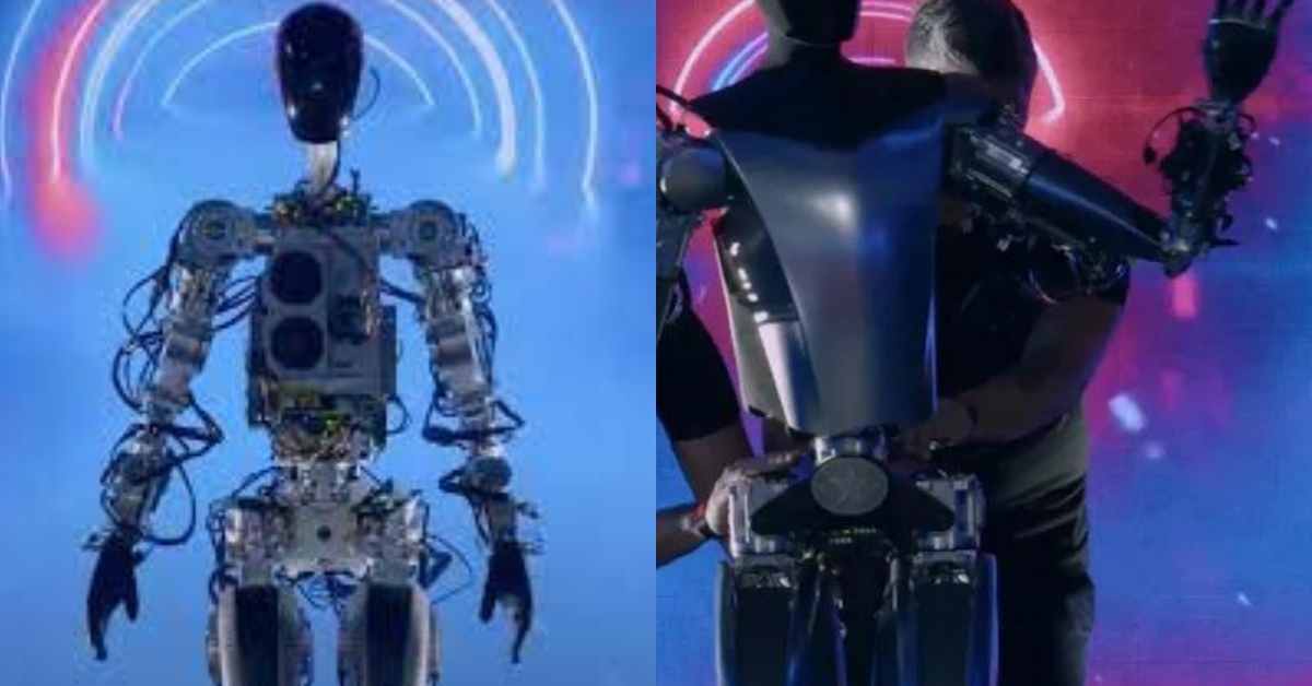 Tesla CEO Elon Musk unveiled a humanoid "Optimus" robot prototype