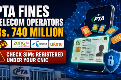 PTA fines Jazz, Zong, Telenor and Ufone Rs. 740 million over illegal SIM issuance and urges Pakistanis to check SIMs registered under their CNIC.