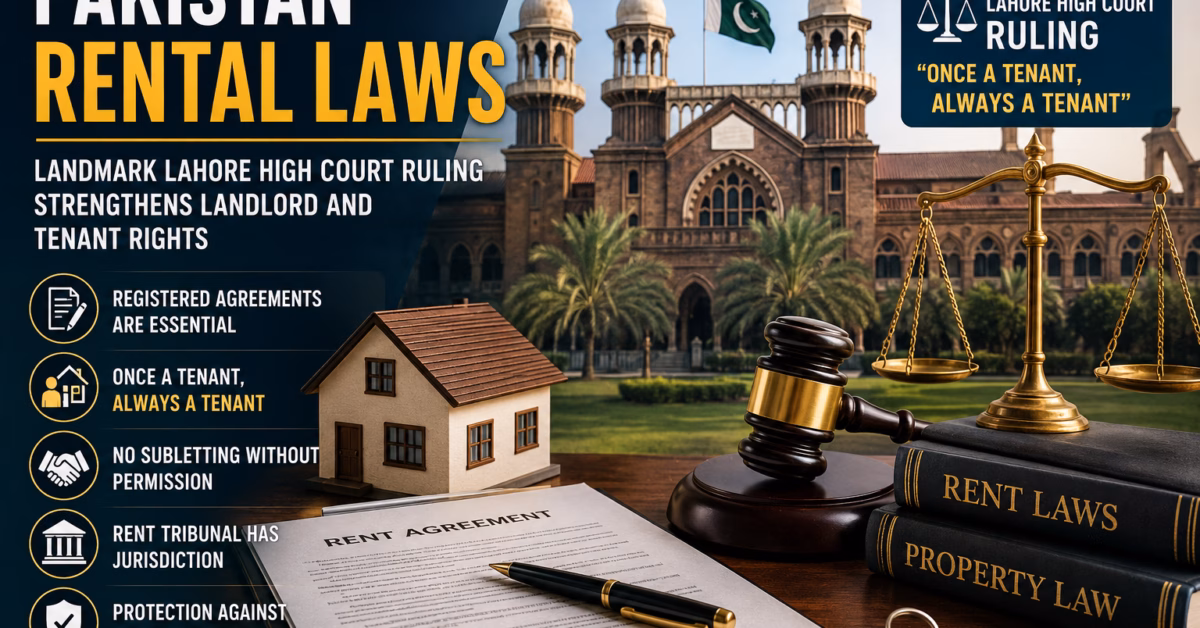 Pakistan Rental Laws Explained: Landmark Lahore High Court Ruling Strengthens Landlord and Tenant Rights