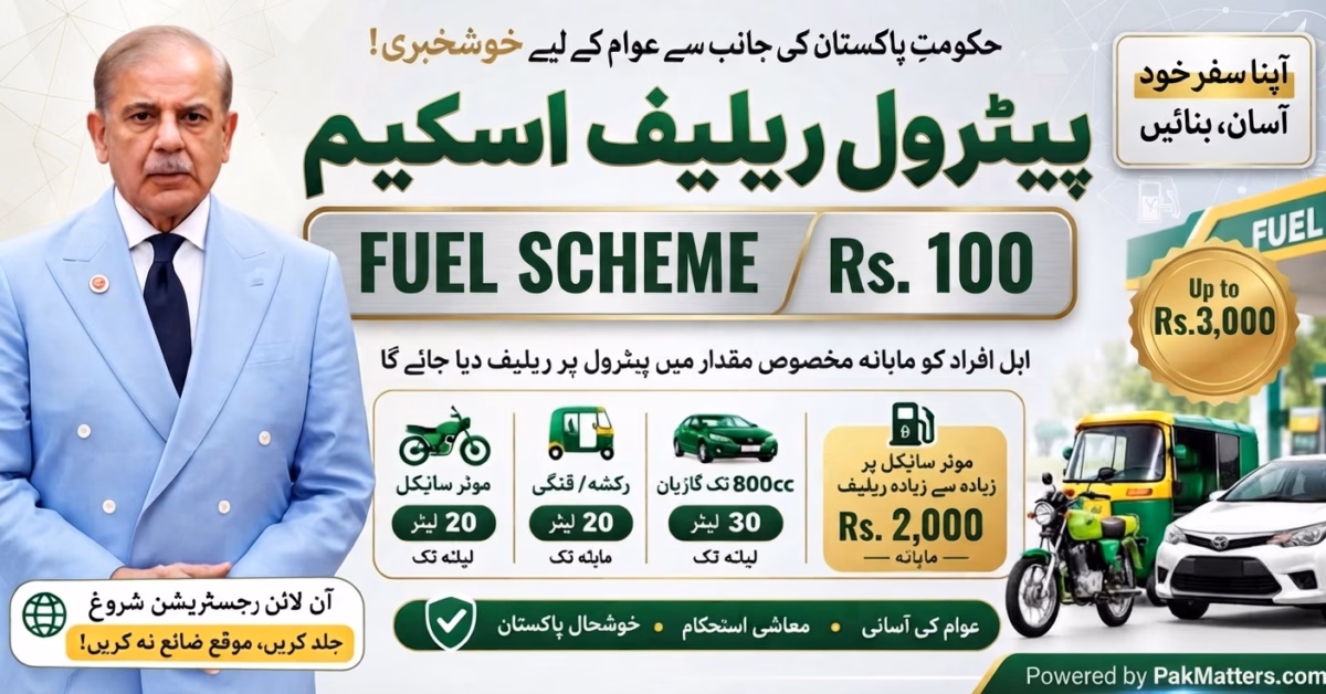 Petrol Subsidy 2026 Pakistan fuel relief scheme banner
